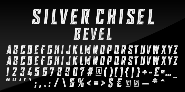 Example font SILVER CHISEL #13